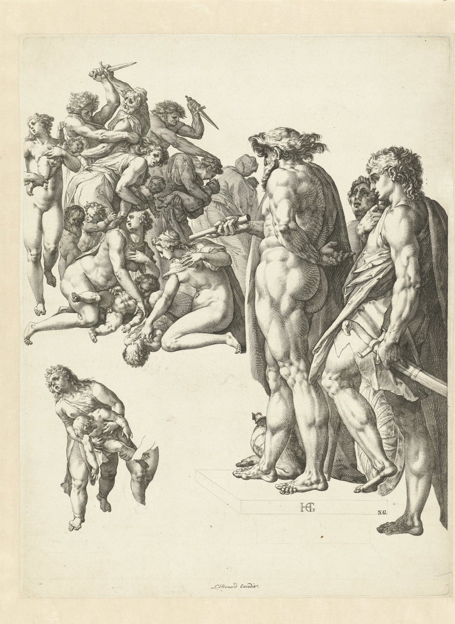 Dzieciobójstwo w Betlejem autorstwa Hendrick Goltzius
