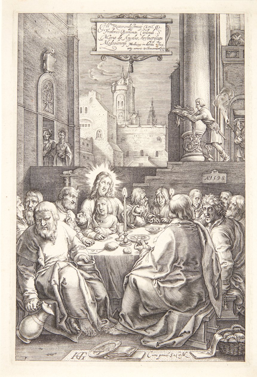 Ostatnia Wieczerza autorstwa Hendrick Goltzius