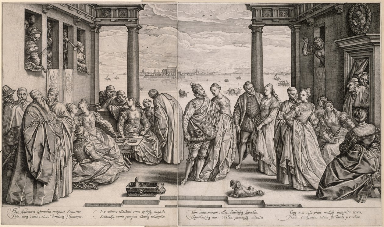 Ślub Antenora (Ślub wenecki) autorstwa Hendrick Goltzius