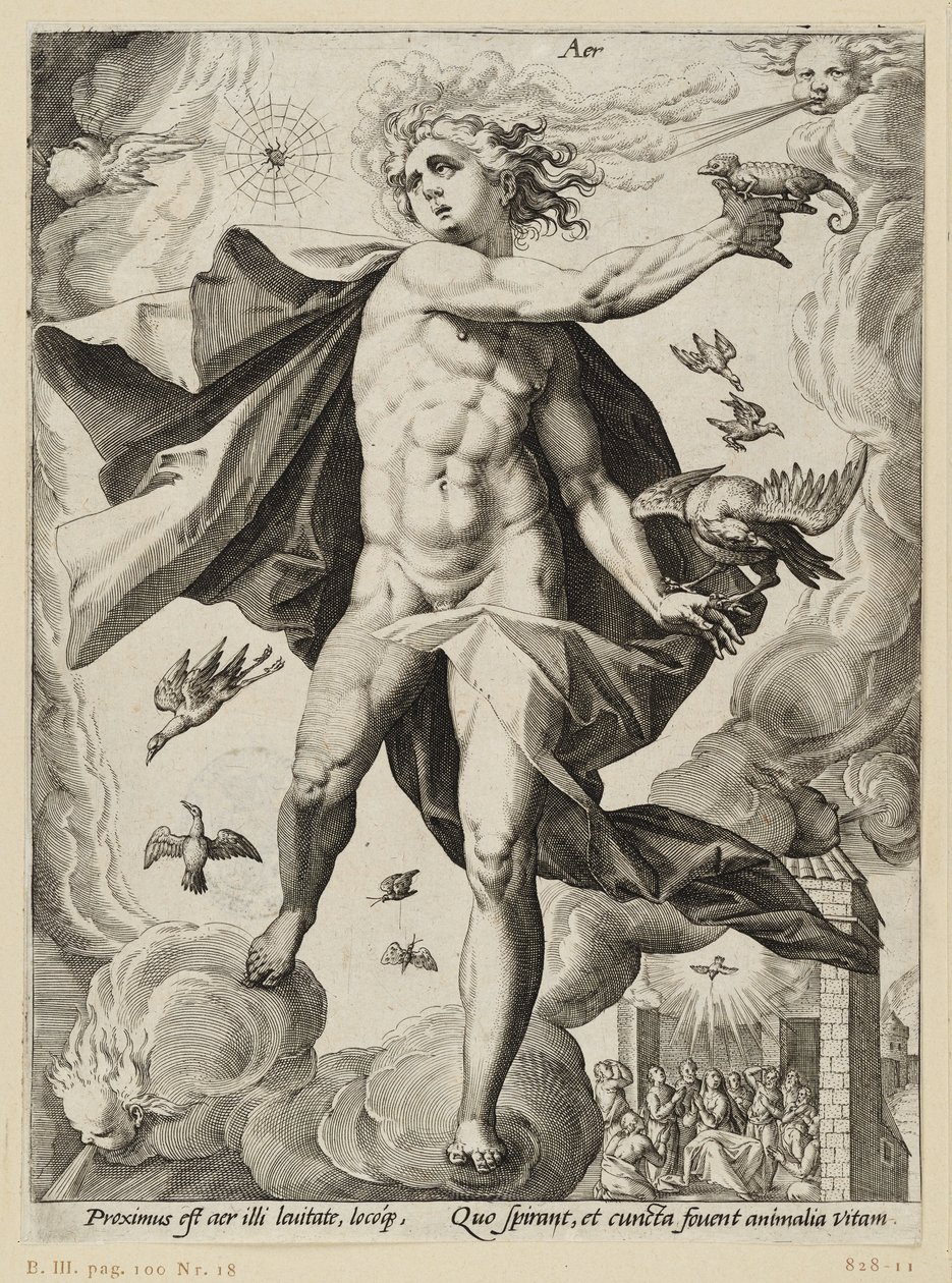Cztery żywioły: Powietrze autorstwa Hendrick Goltzius