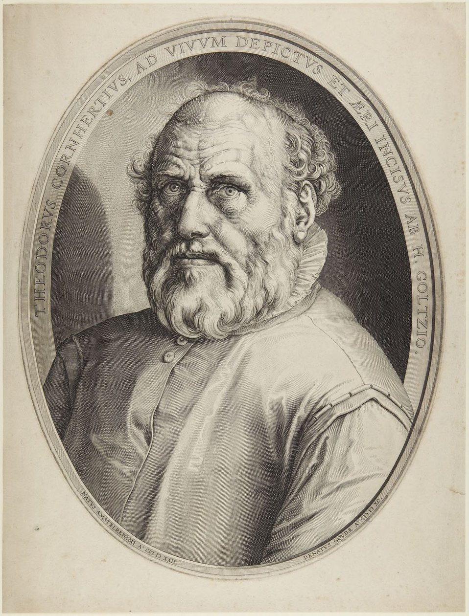 Dirck Volckertsz. Coornhert autorstwa Hendrick Goltzius