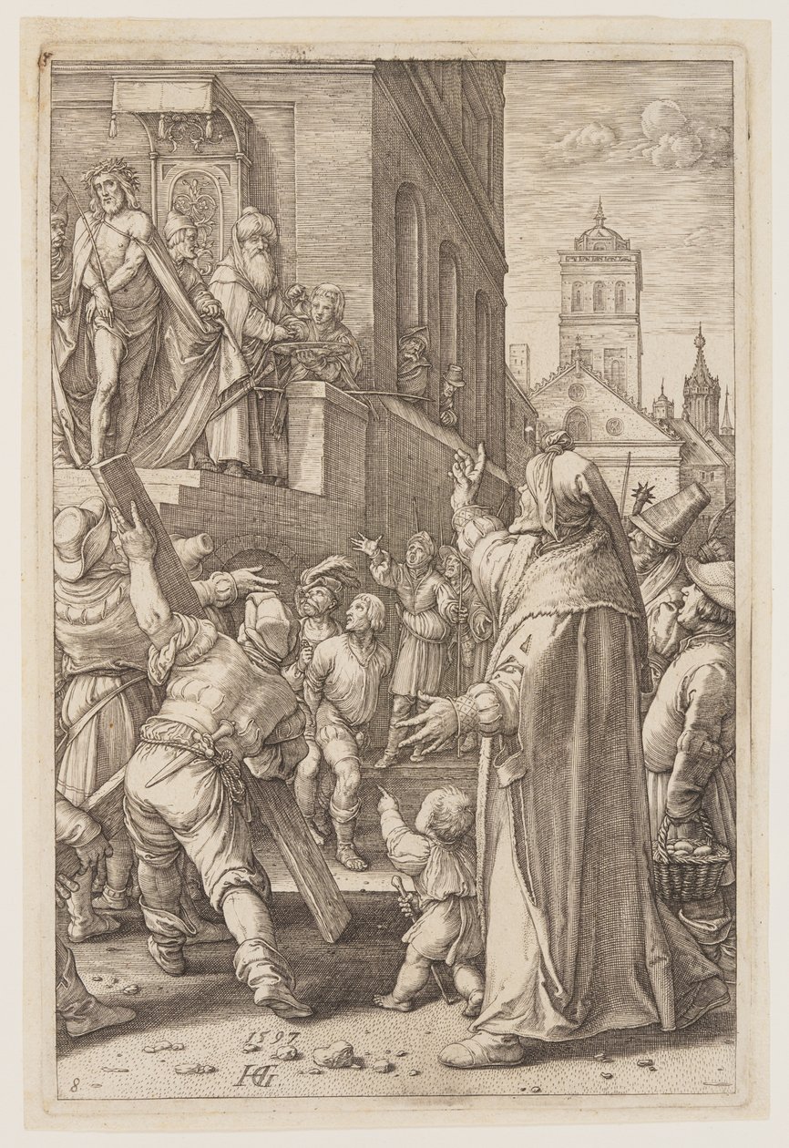 Ecce Homo, z Pasji autorstwa Hendrick Goltzius