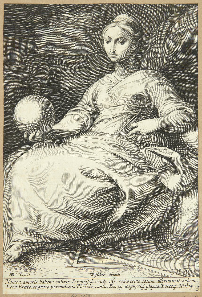 Erato autorstwa Hendrick Goltzius