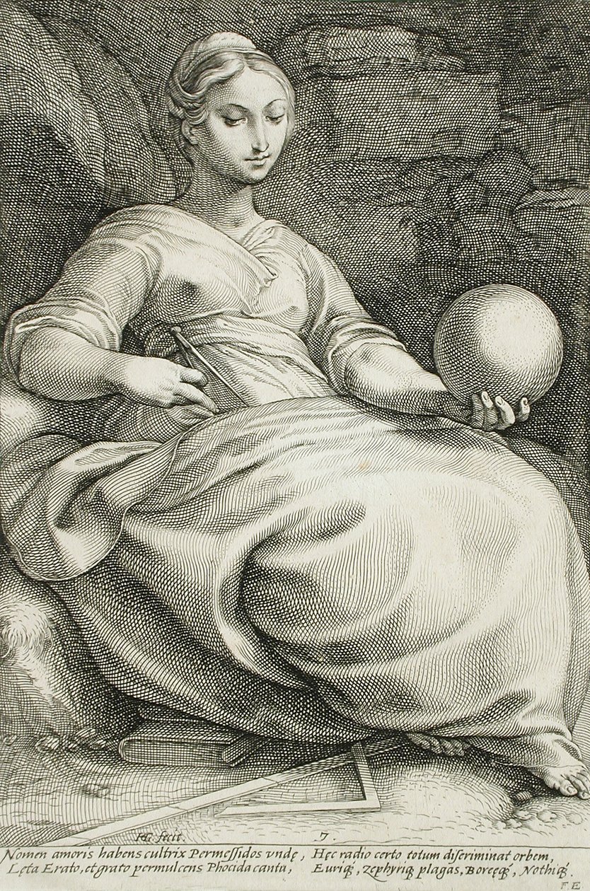 Erato autorstwa Hendrick Goltzius