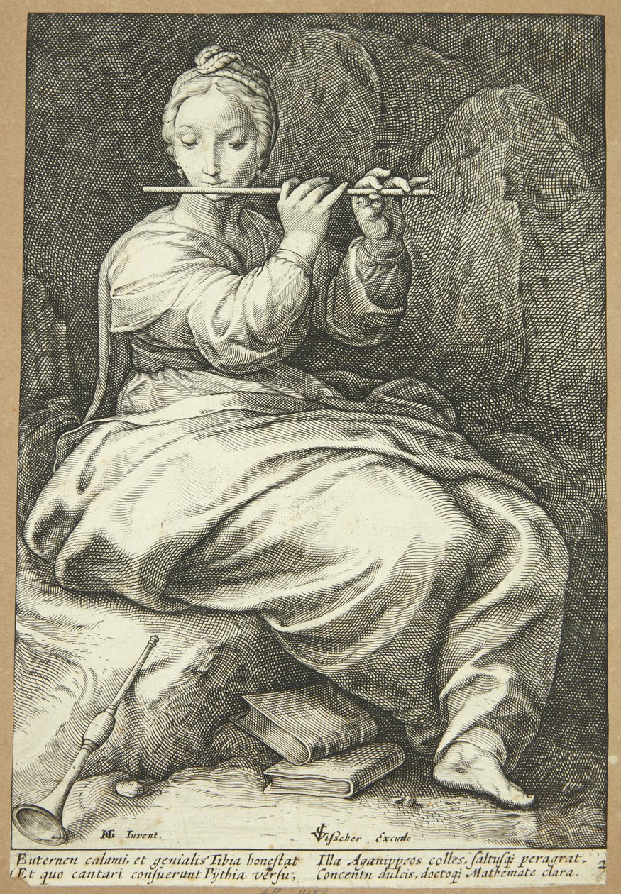 Euterpe autorstwa Hendrick Goltzius