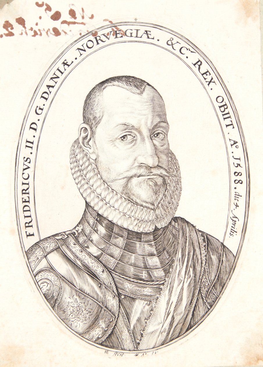Fryderyk II, król Danii i Norwegii autorstwa Hendrick Goltzius