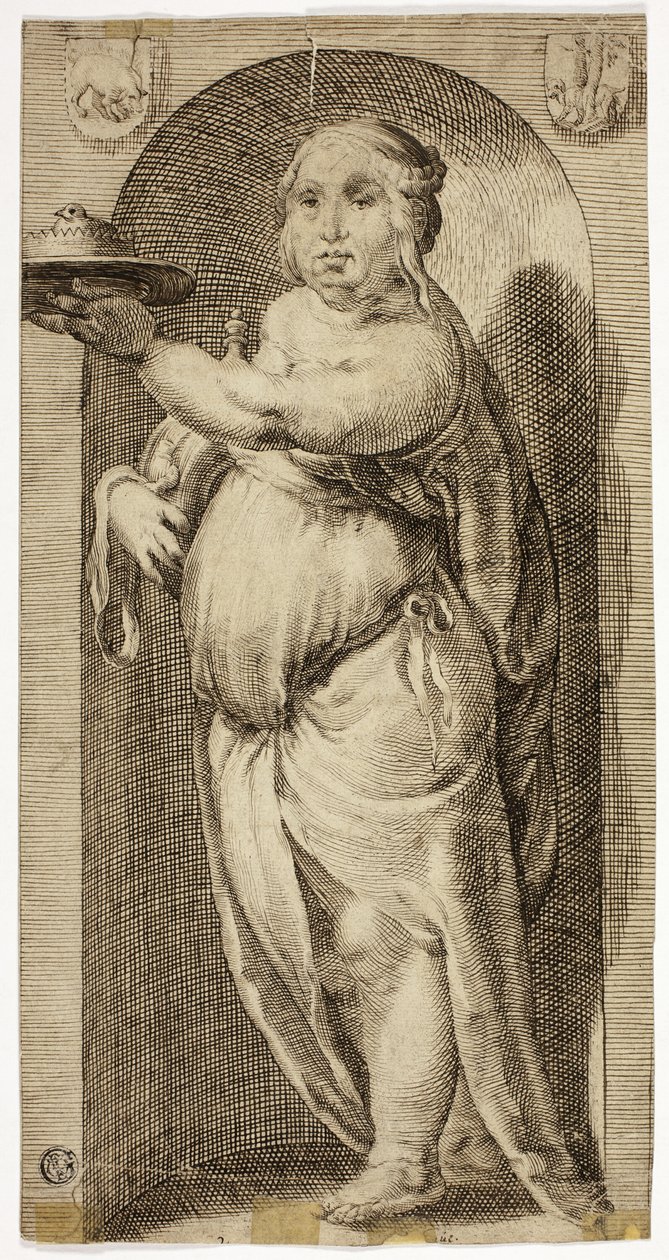 Obżarstwo autorstwa Hendrick Goltzius