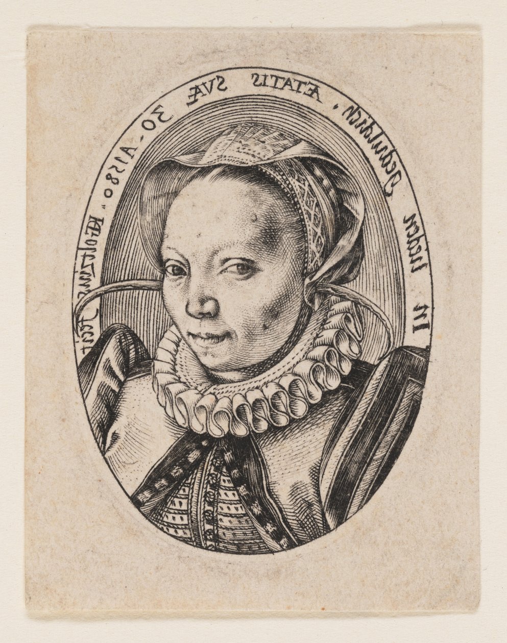 Grietgen Jansdochter, żona artysty autorstwa Hendrick Goltzius