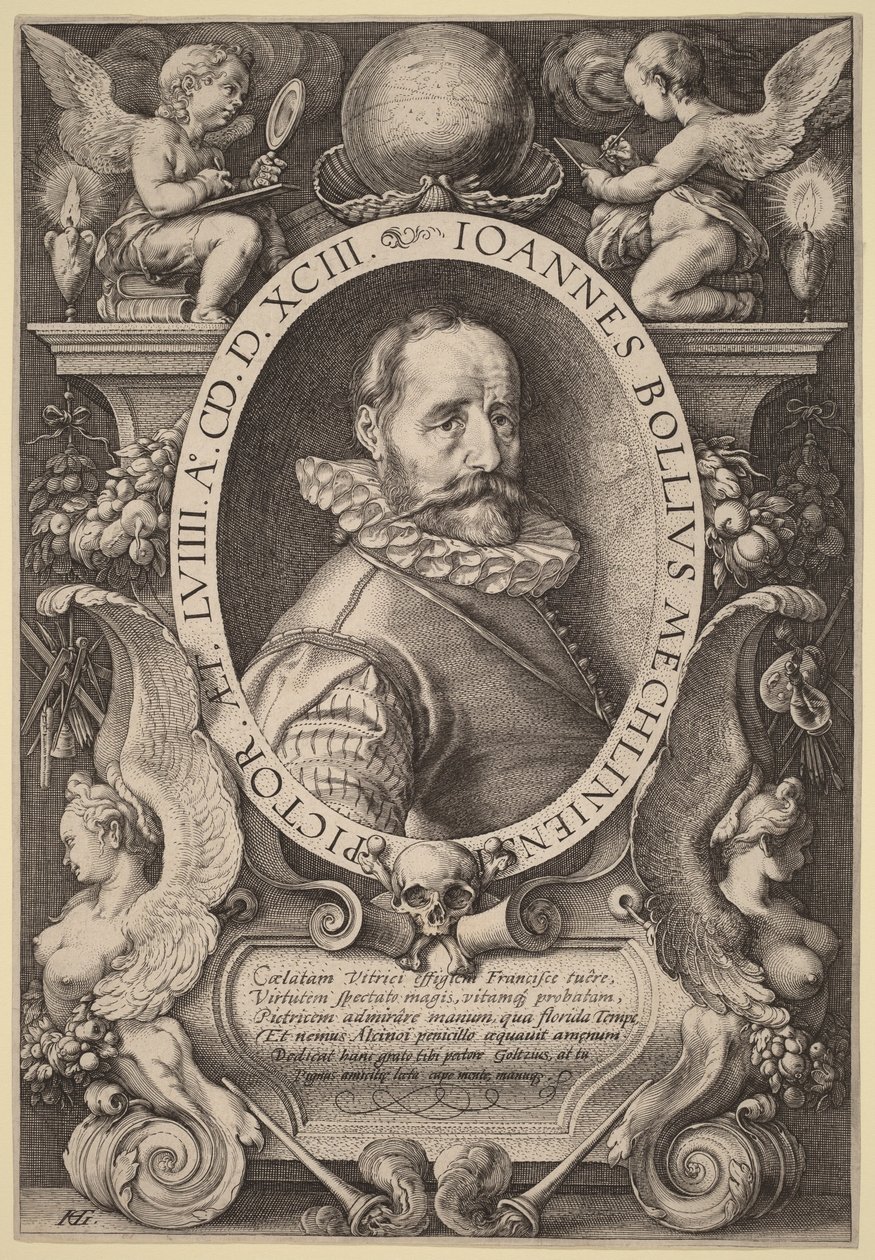 Hans Bol autorstwa Hendrick Goltzius