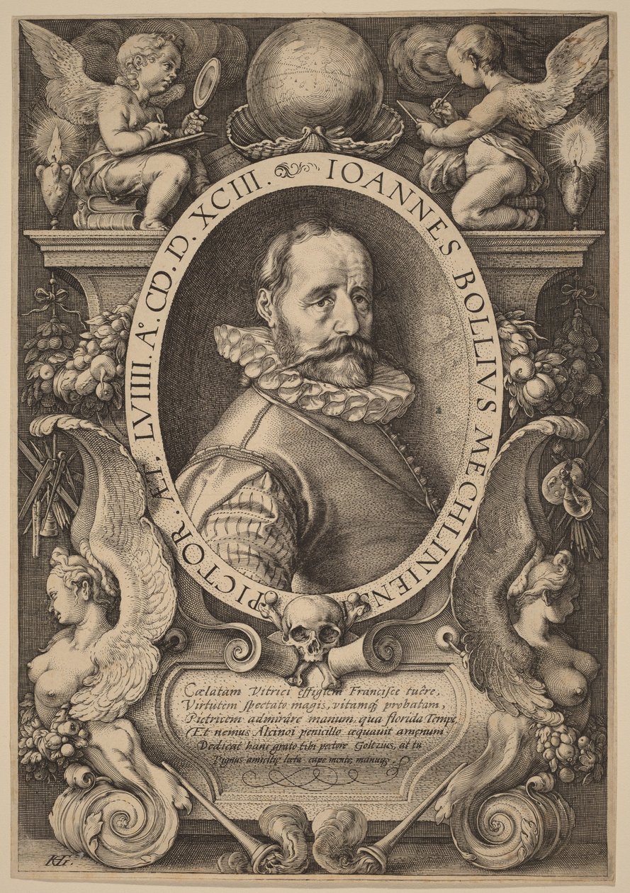 Hans Bol autorstwa Hendrick Goltzius