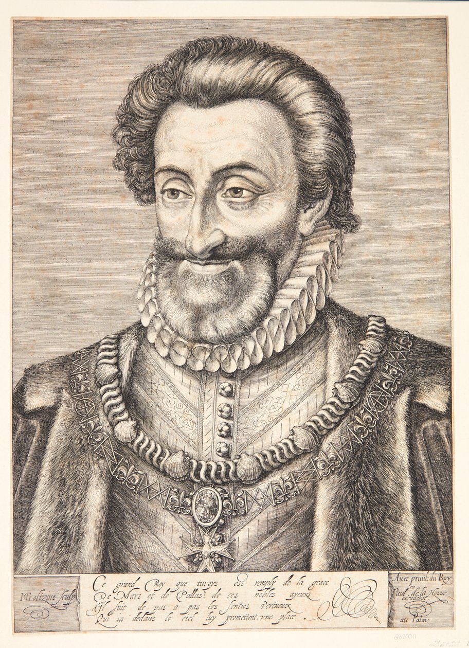 Henryk IV, król Francji autorstwa Hendrick Goltzius