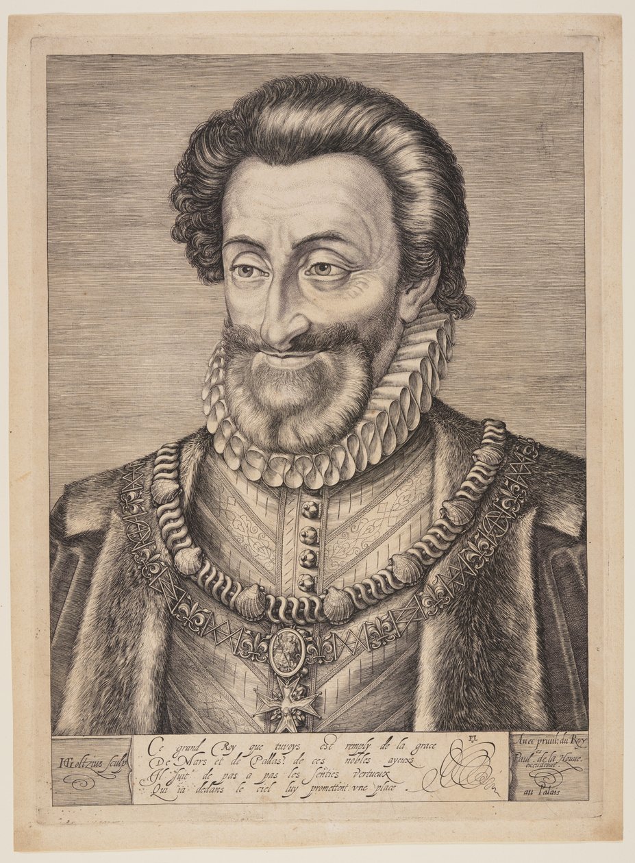 Henryk IV Francuski autorstwa Hendrick Goltzius