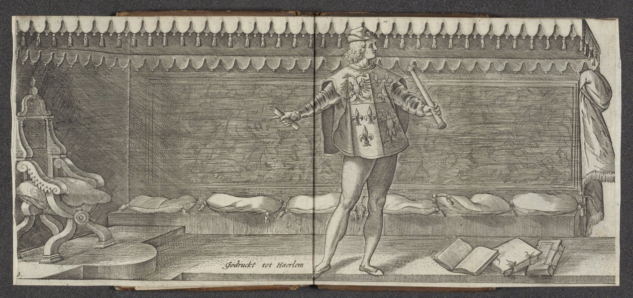 Zwiastować Pochodzenie i krótka historia hrabiów Hollandta Zeelandta i de Vrieslandta (tytuł serii) Hrabiów i hrabiny Holandii (tytuł serii) autorstwa Hendrick Goltzius