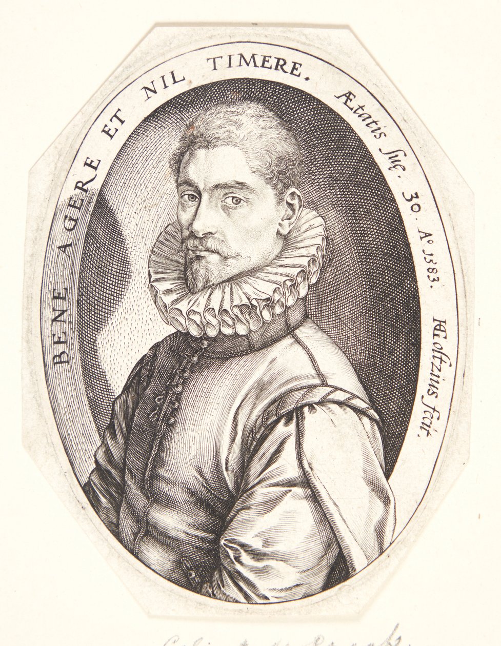 Hieronymus Scholiers autorstwa Hendrick Goltzius