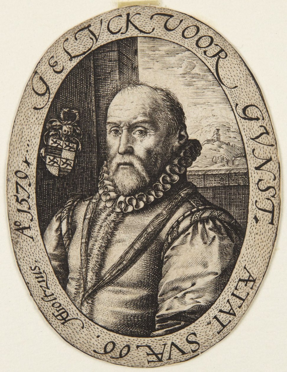 Jan van Broeckhoven autorstwa Hendrick Goltzius