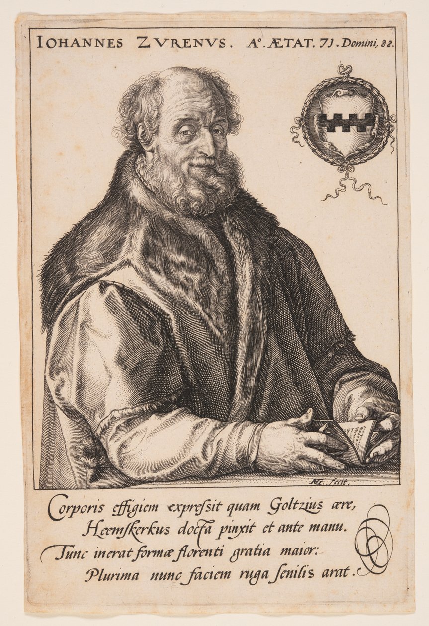 Jan van Zuren, burgrabia Haarlemu autorstwa Hendrick Goltzius