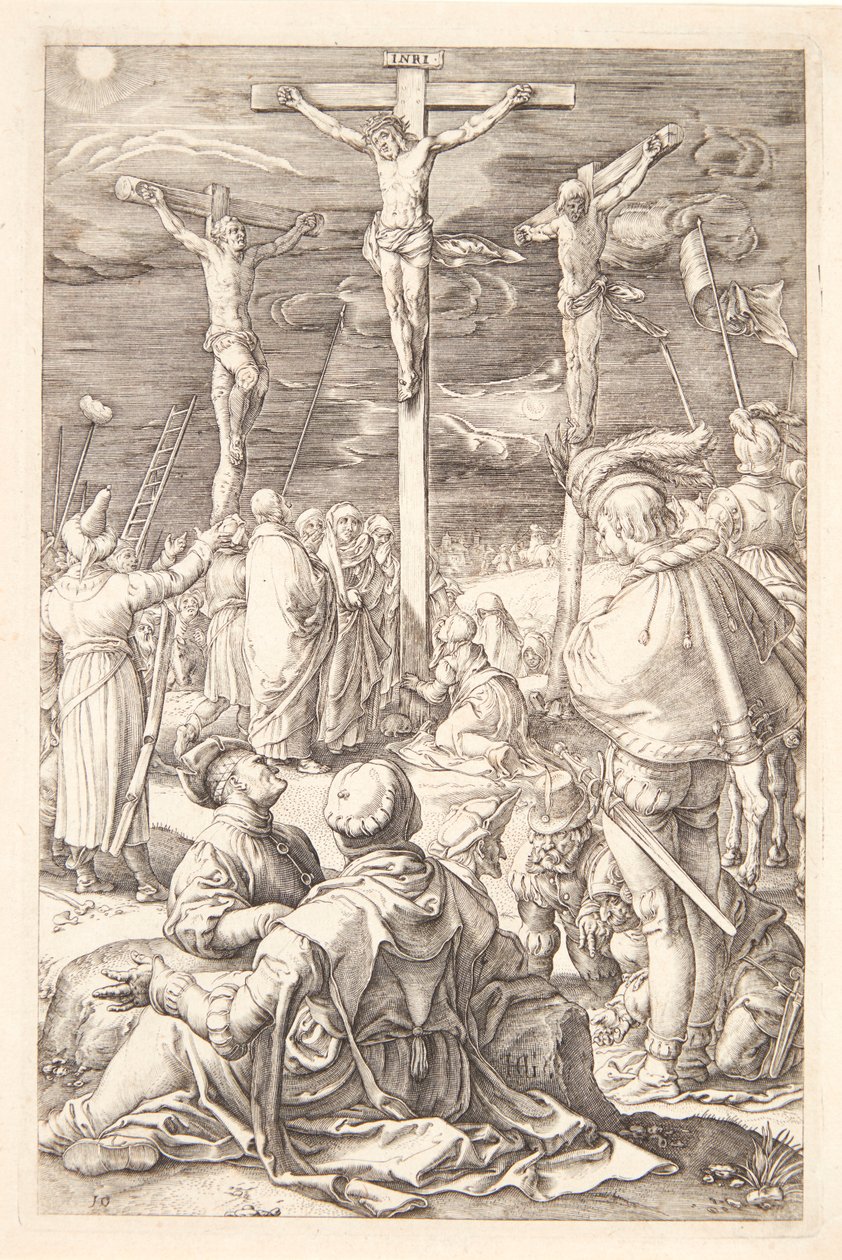 Jezus na krzyżu autorstwa Hendrick Goltzius