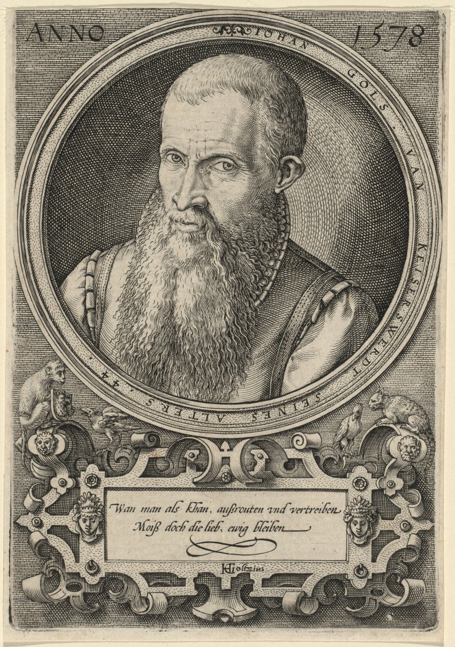Johan Gols [ojciec artysty] autorstwa Hendrick Goltzius