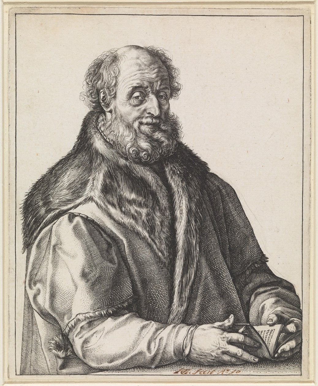 Johannes Zurenus (1517–1591) autorstwa Hendrick Goltzius