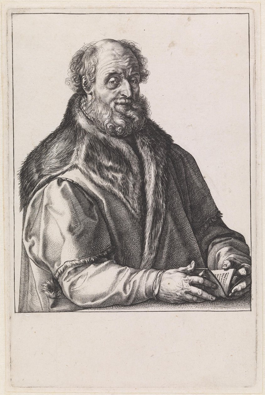 Johannes Zurenus (1517-1591) autorstwa Hendrick Goltzius
