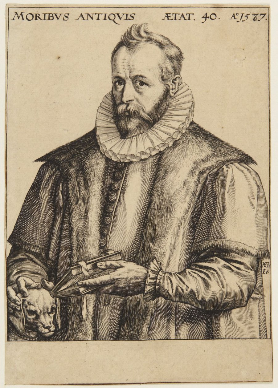 Justus Lipsius autorstwa Hendrick Goltzius