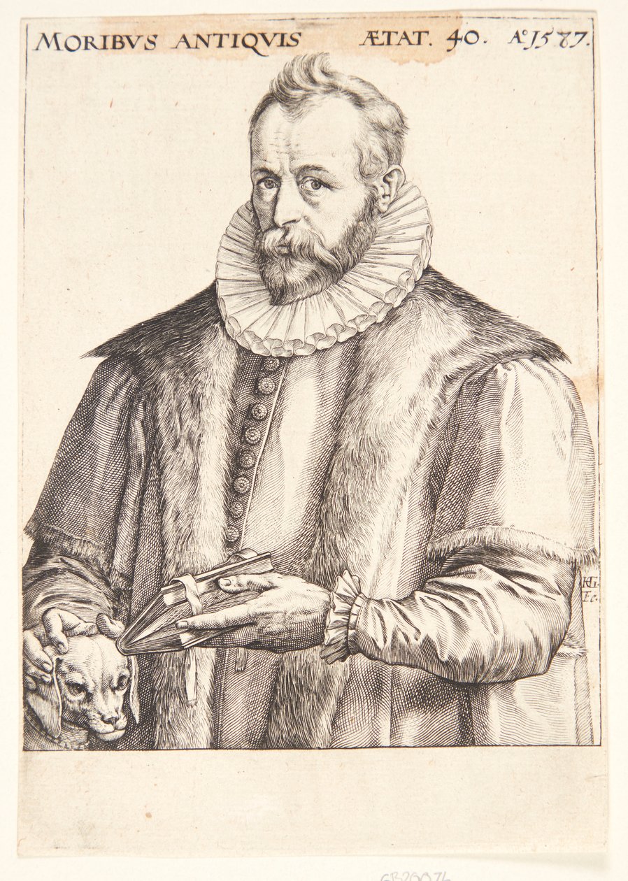 Justus Lipsius autorstwa Hendrick Goltzius