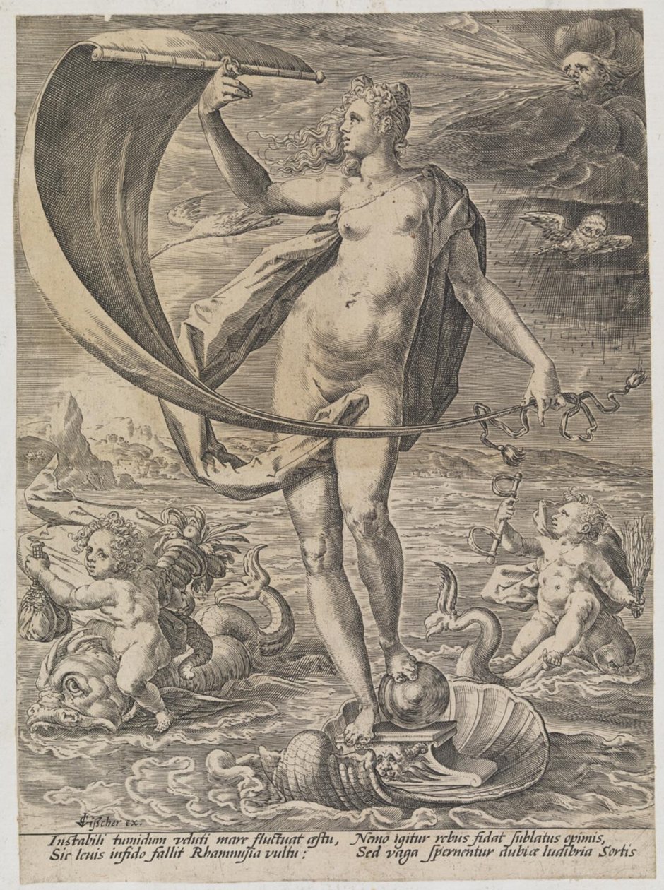 Szczęście (Instabili tumidum veluti ...) autorstwa Hendrick Goltzius