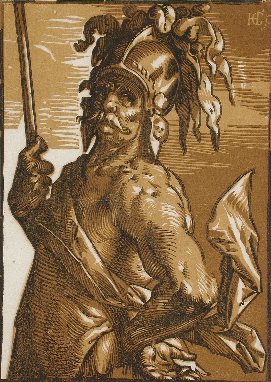 Mars (Halbfigur) autorstwa Hendrick Goltzius