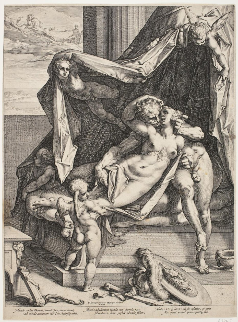 Mars i Wenus autorstwa Hendrick Goltzius
