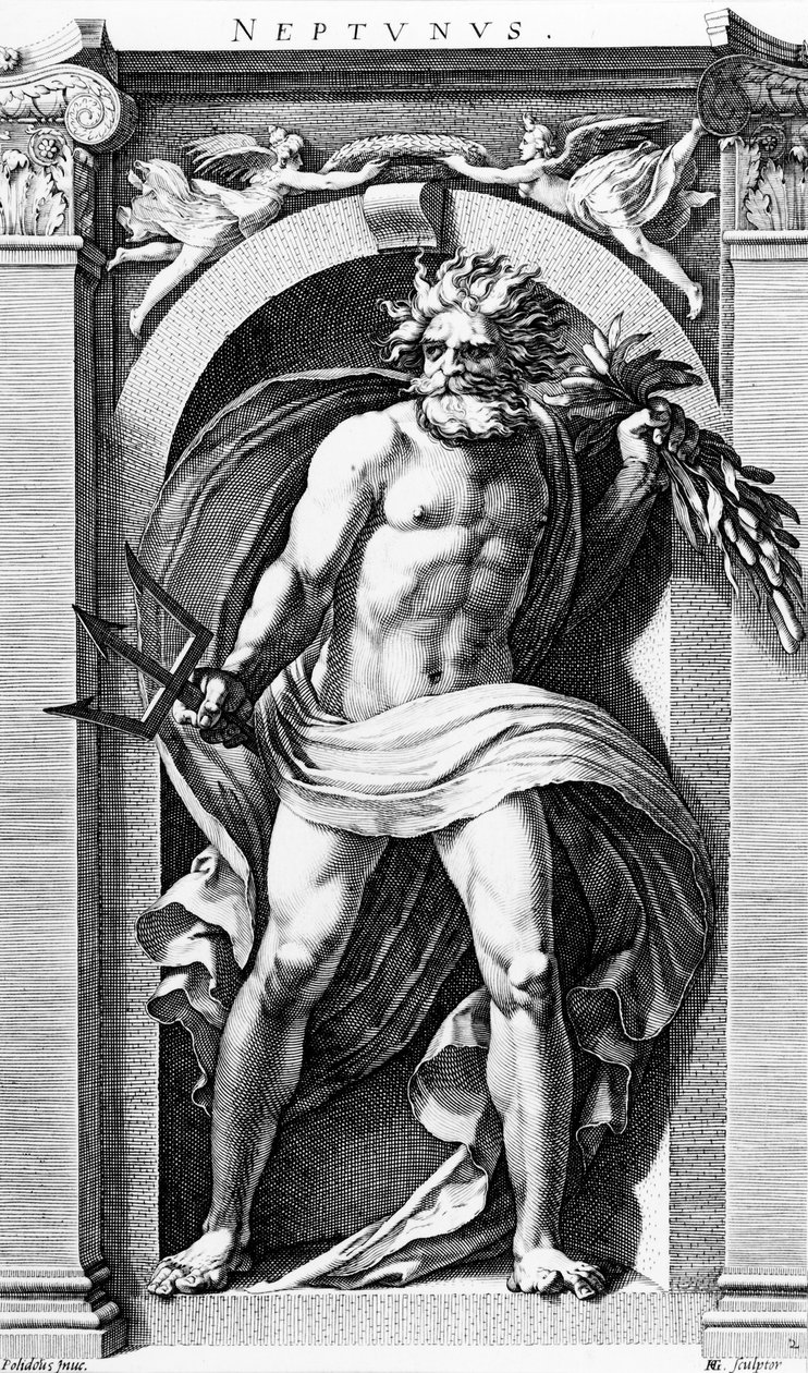 Neptun autorstwa Hendrick Goltzius