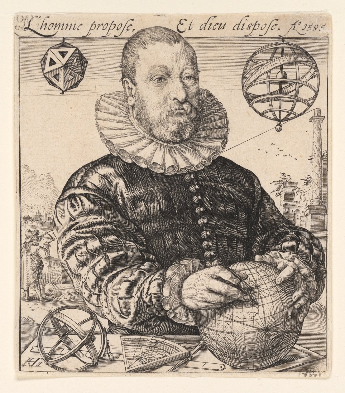 Nicolaus Petri z Deventer autorstwa Hendrick Goltzius