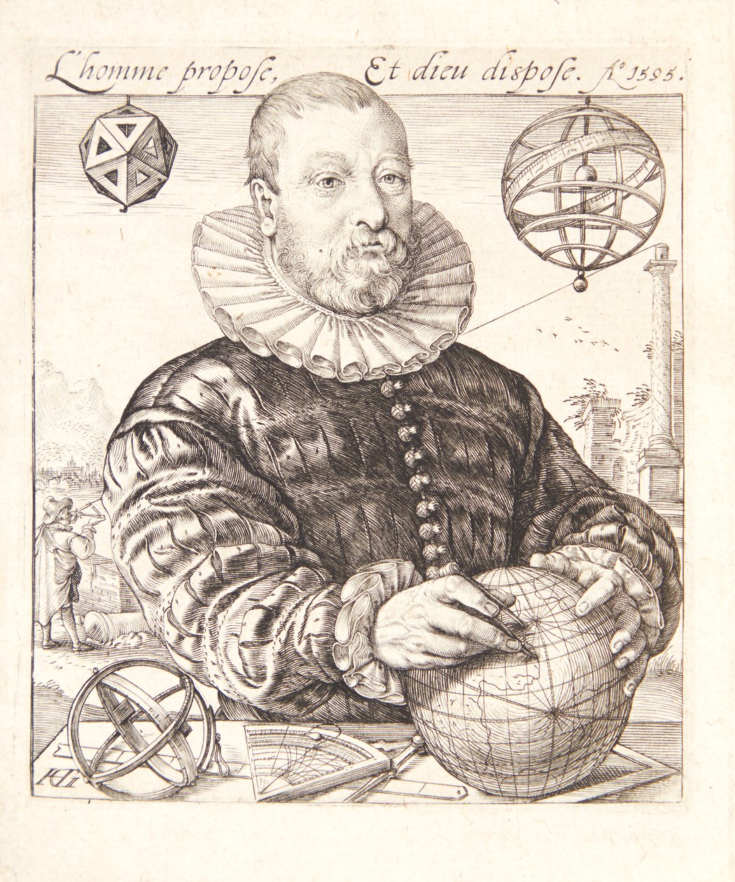Nicolaus Petri van Deventer autorstwa Hendrick Goltzius
