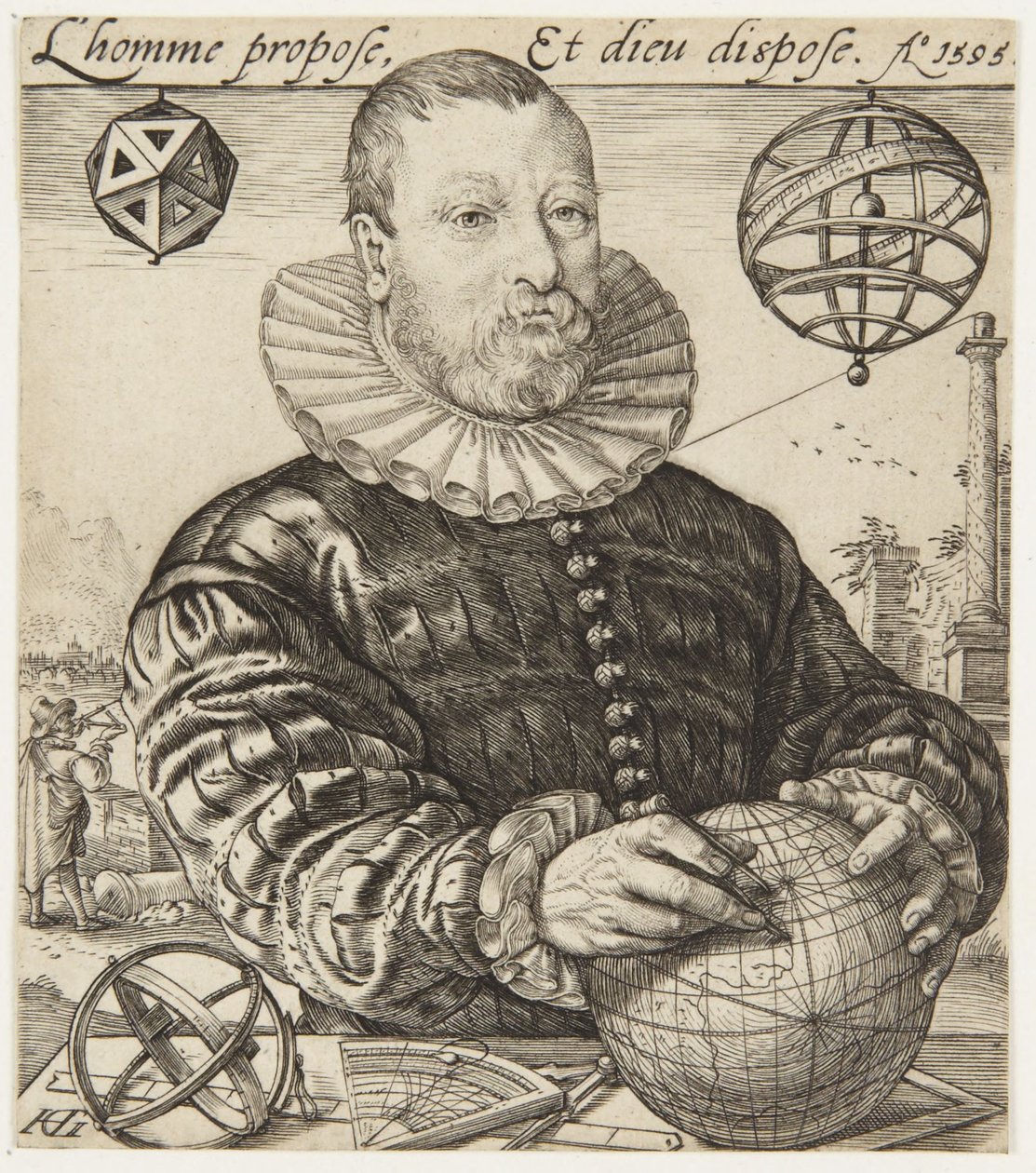 Nicolaus Petri van Deventer autorstwa Hendrick Goltzius