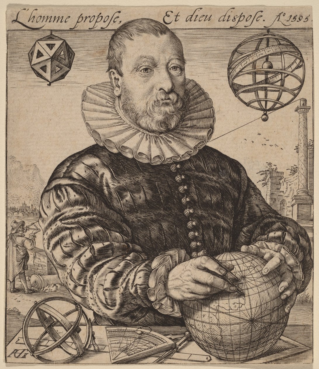 Nicolaus Petri van Deventer autorstwa Hendrick Goltzius