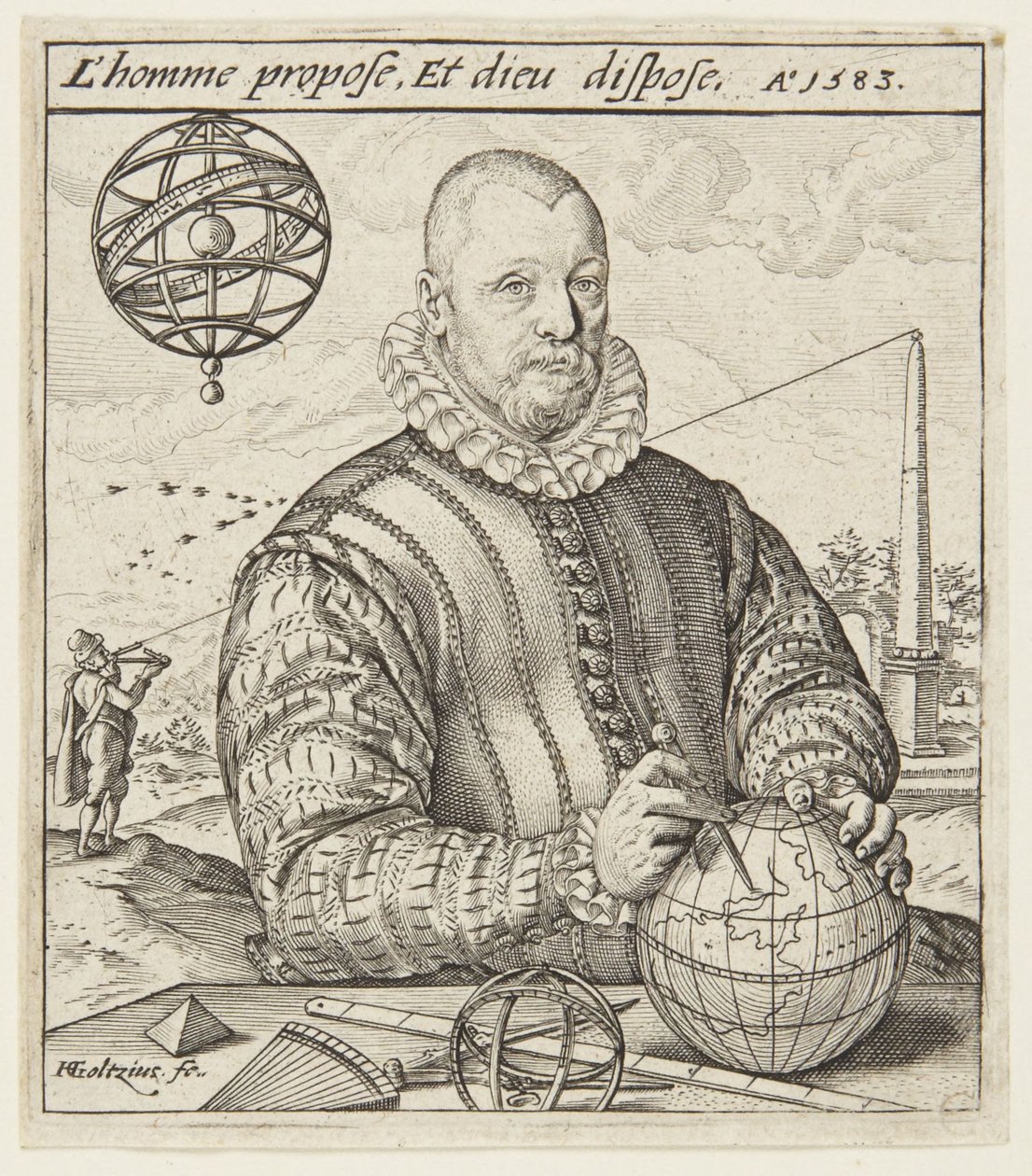 Nicolaus Petri van Deventer autorstwa Hendrick Goltzius