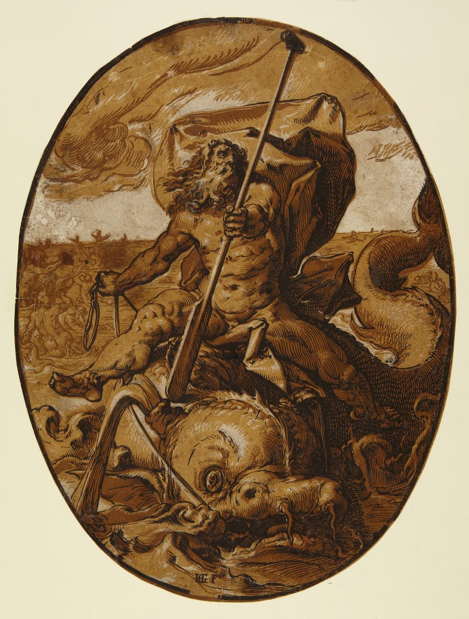 Okeanos autorstwa Hendrick Goltzius
