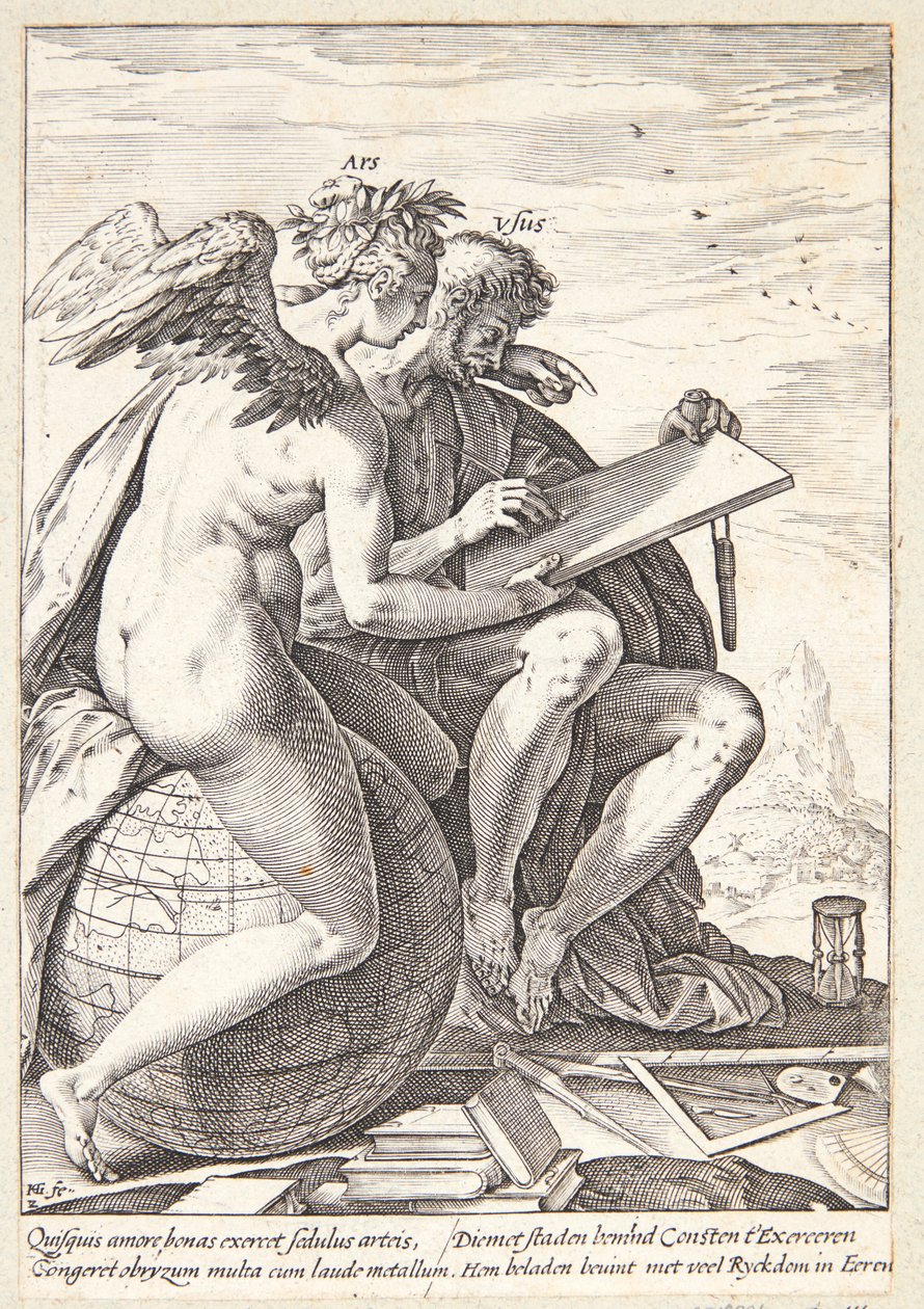 Ćwiczenie i sztuka autorstwa Hendrick Goltzius