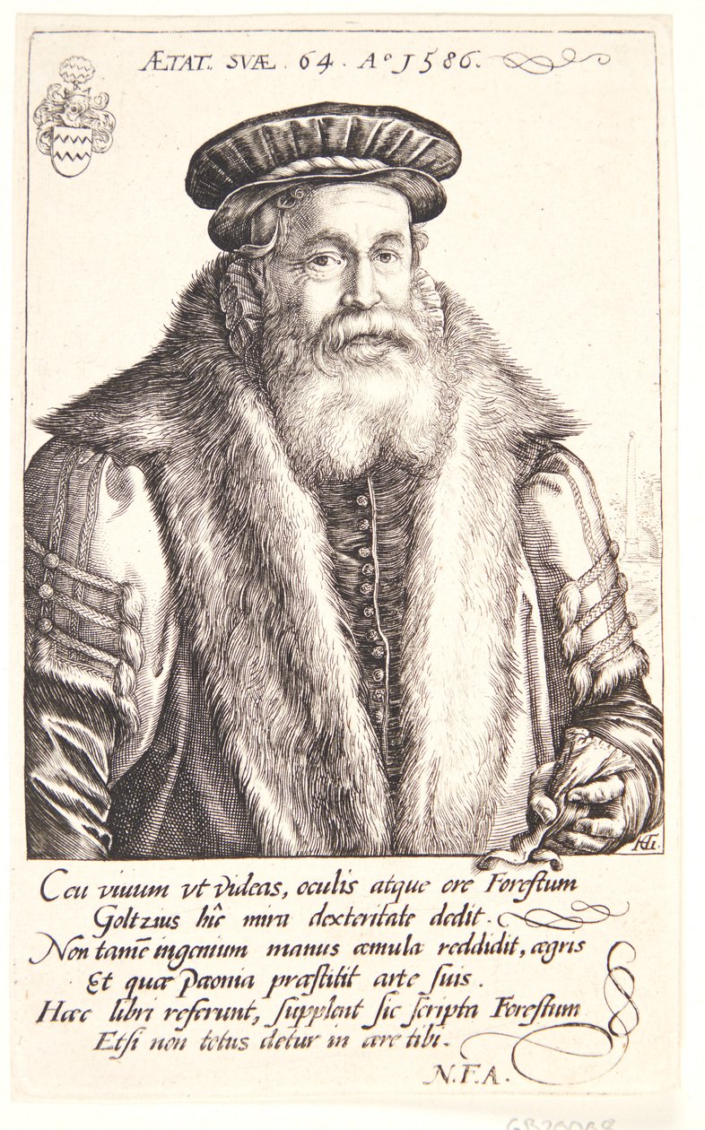 Petrus Forestus autorstwa Hendrick Goltzius