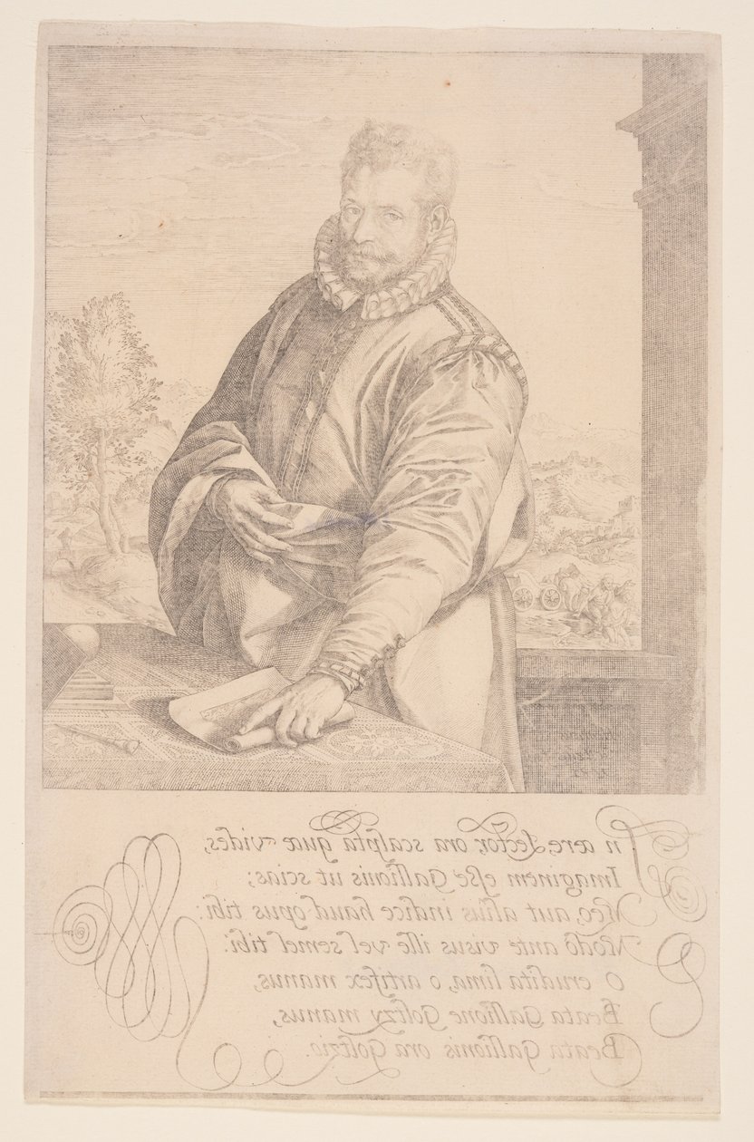 Philips Galle autorstwa Hendrick Goltzius