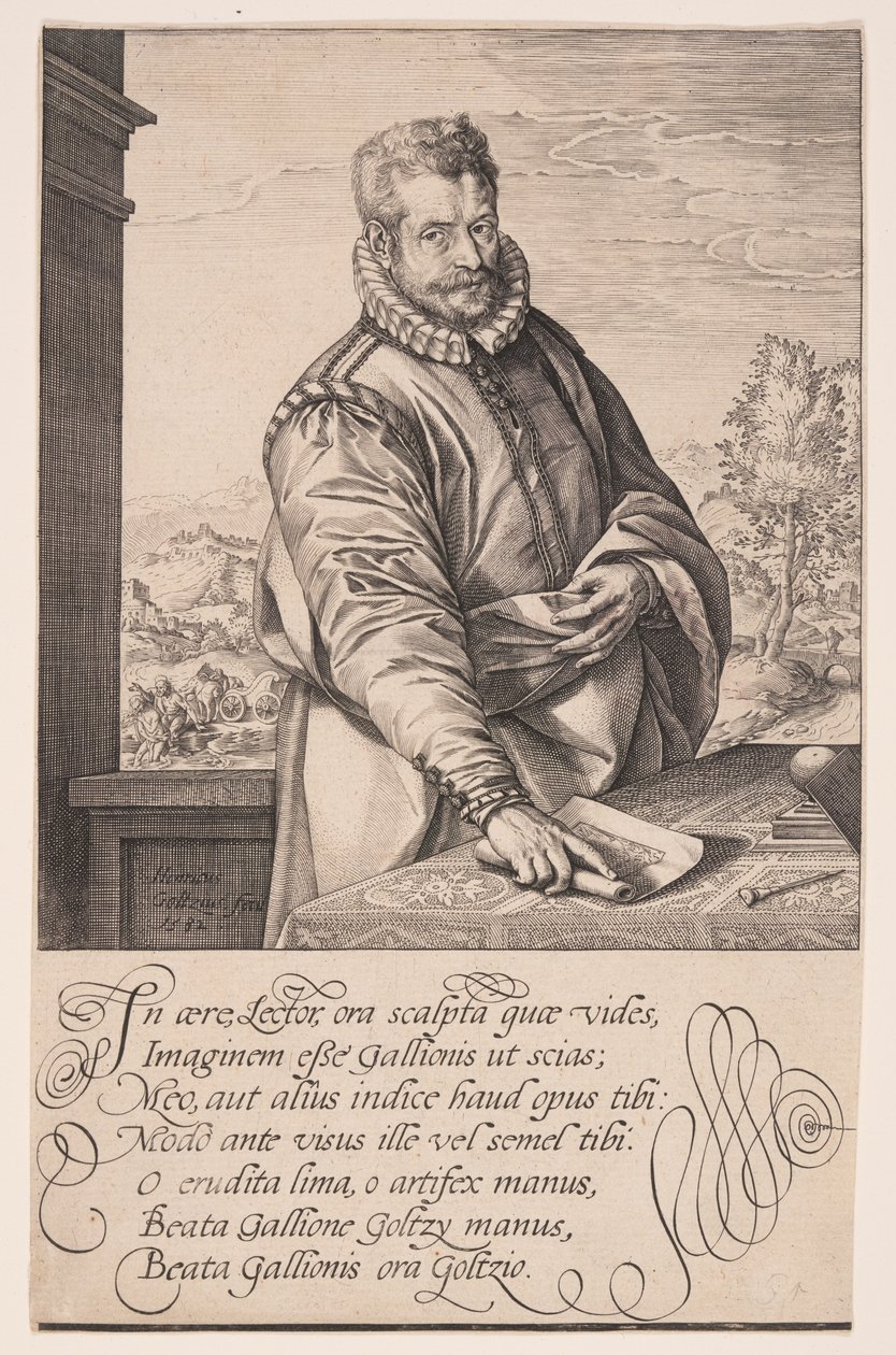 Philips Galle autorstwa Hendrick Goltzius