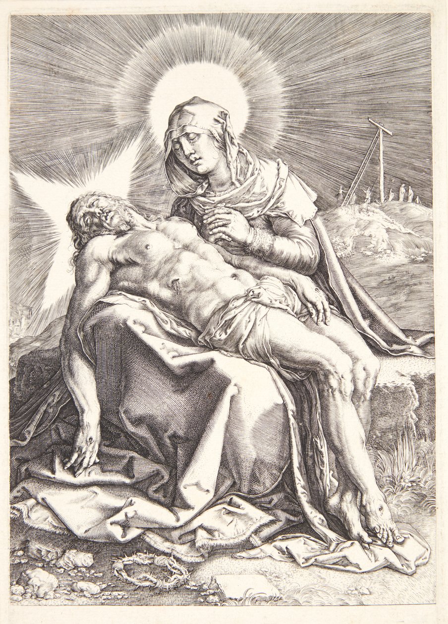 Pietà autorstwa Hendrick Goltzius