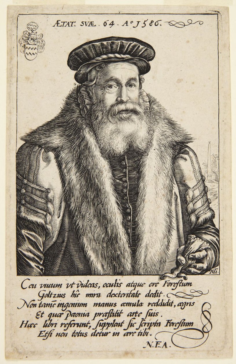 Pieter van Foreest autorstwa Hendrick Goltzius