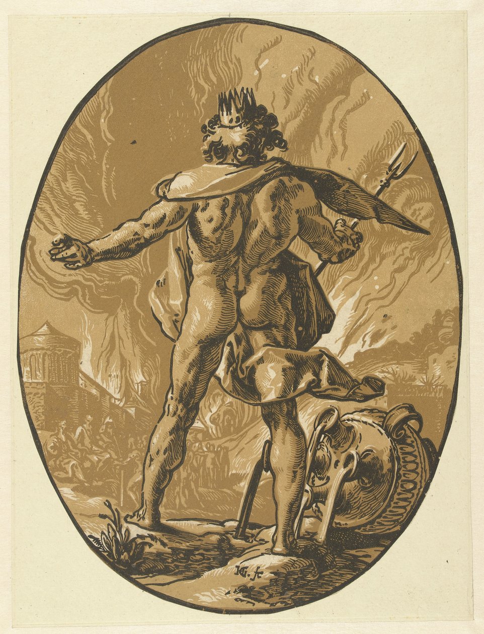 Pluton Bogowie i Boginie (tytuł serii) autorstwa Hendrick Goltzius