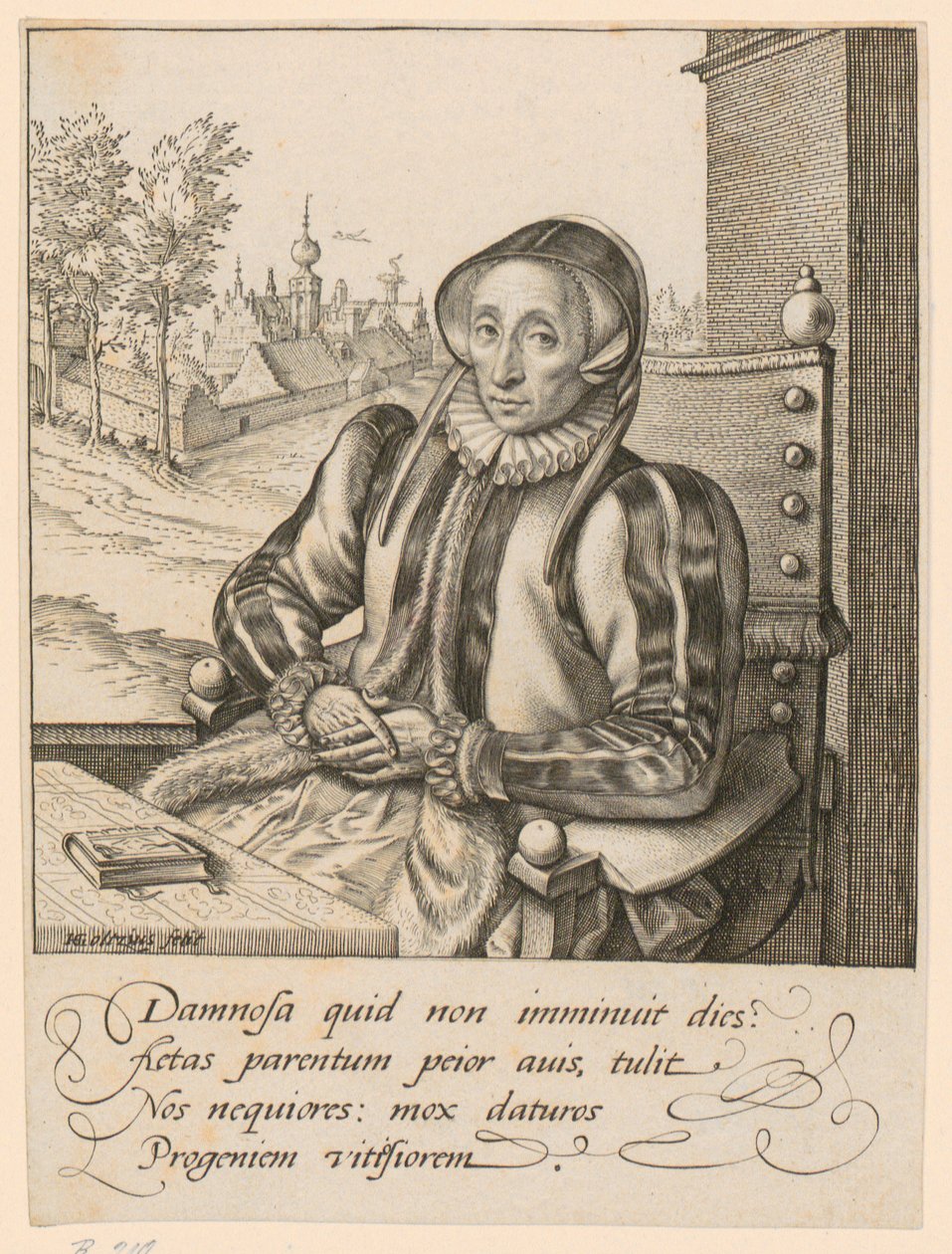 Portret Anny Fullings autorstwa Hendrick Goltzius