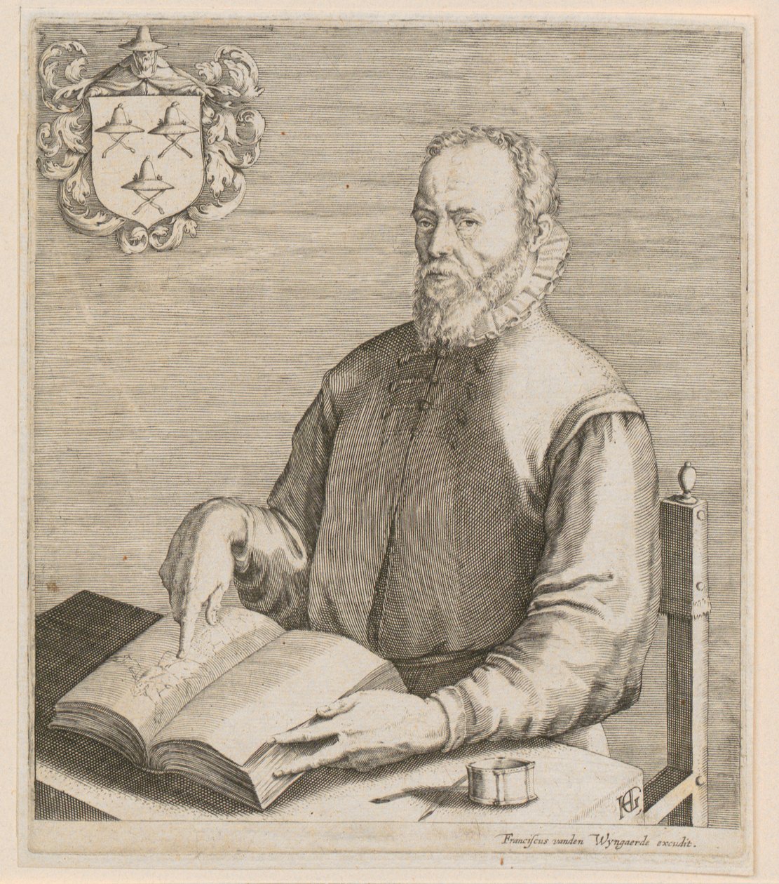 Portret Gerarda de Jode’a autorstwa Hendrick Goltzius