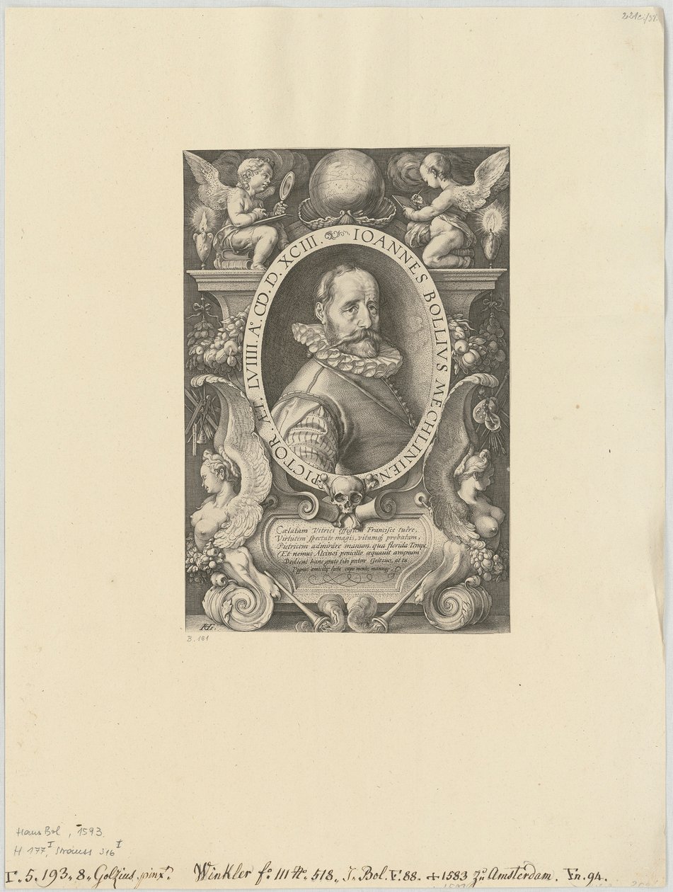 Portret Hansa Bola autorstwa Hendrick Goltzius