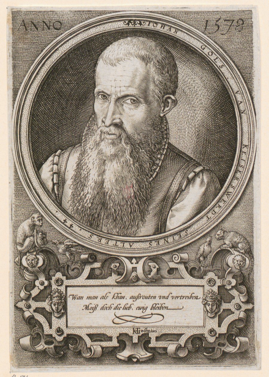 Portret Jana Goltza II [Jan Gols; Johan Gols] autorstwa Hendrick Goltzius