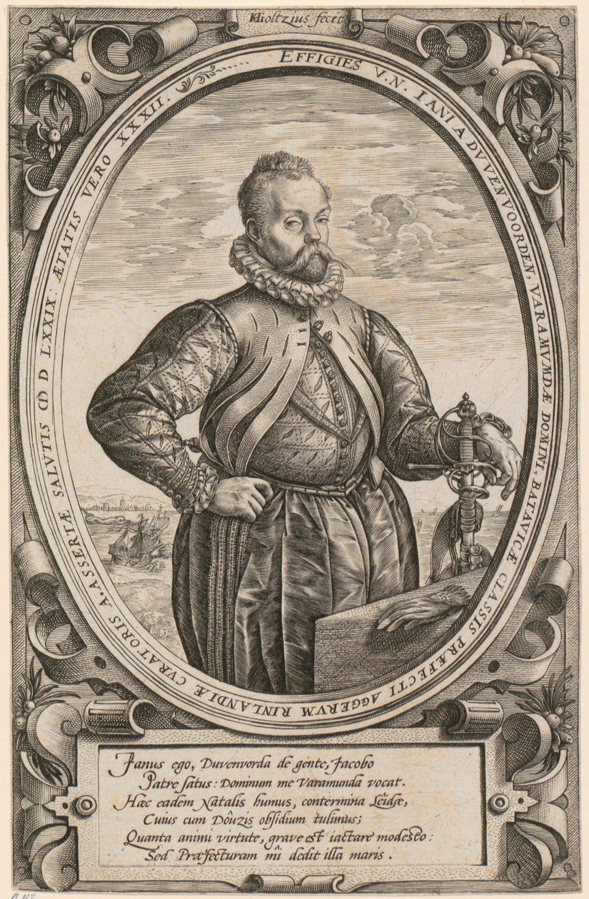 Portret Jana [Johanna] van Duvenvoorde autorstwa Hendrick Goltzius
