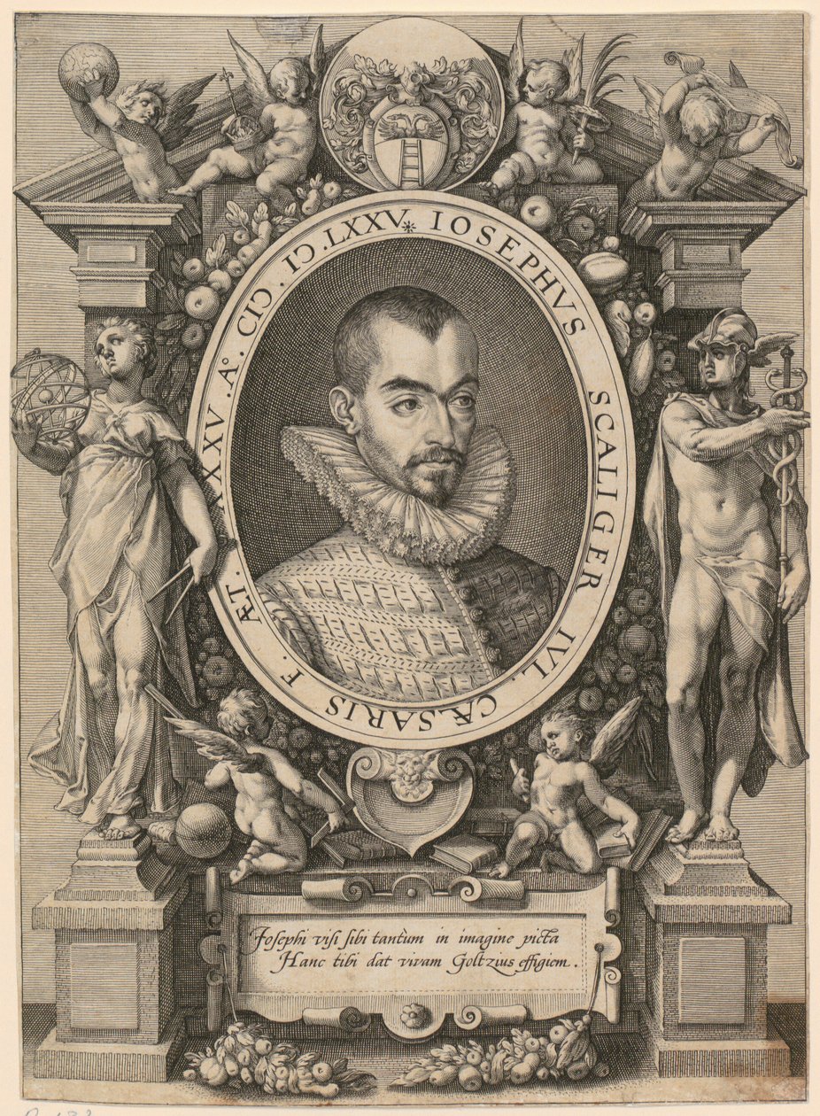 Portret Józefa Justusa Scaligera autorstwa Hendrick Goltzius