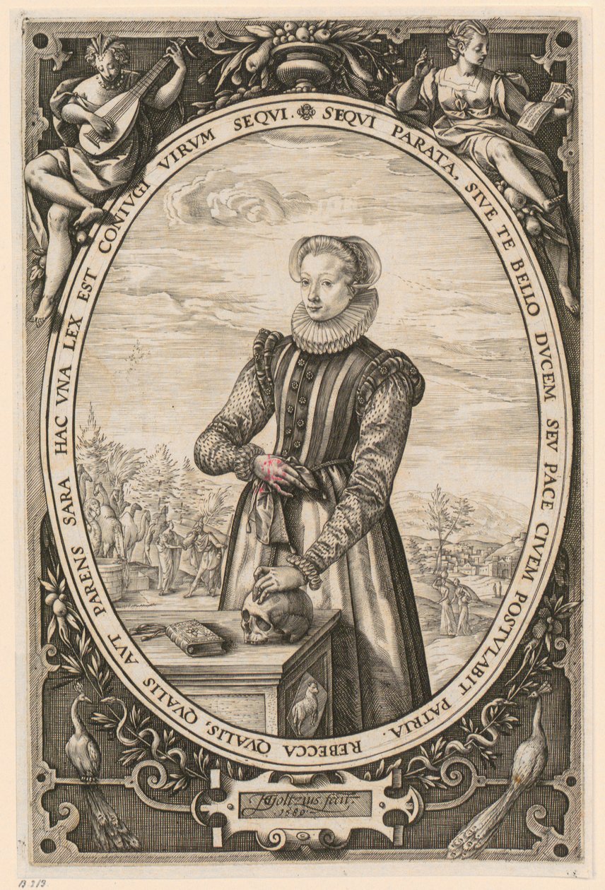 Portret Josiny Hamels autorstwa Hendrick Goltzius
